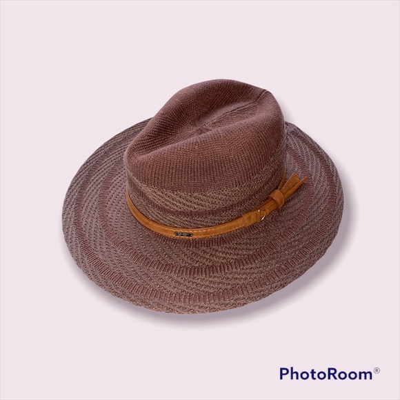 Jessica Simpson Straw Like Fedora Hat 